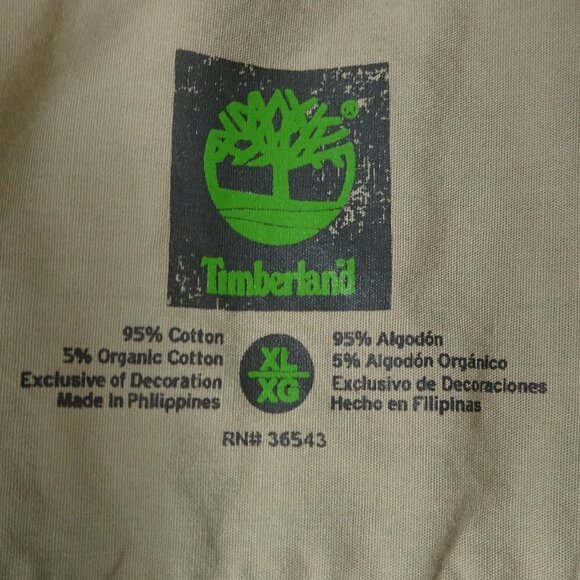 Timberland Button Up Blue L/S Shirt X-Large - Picture 3 of 4